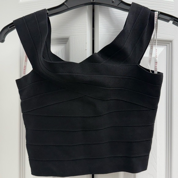 Guess Tops - Guess Black Crop Top